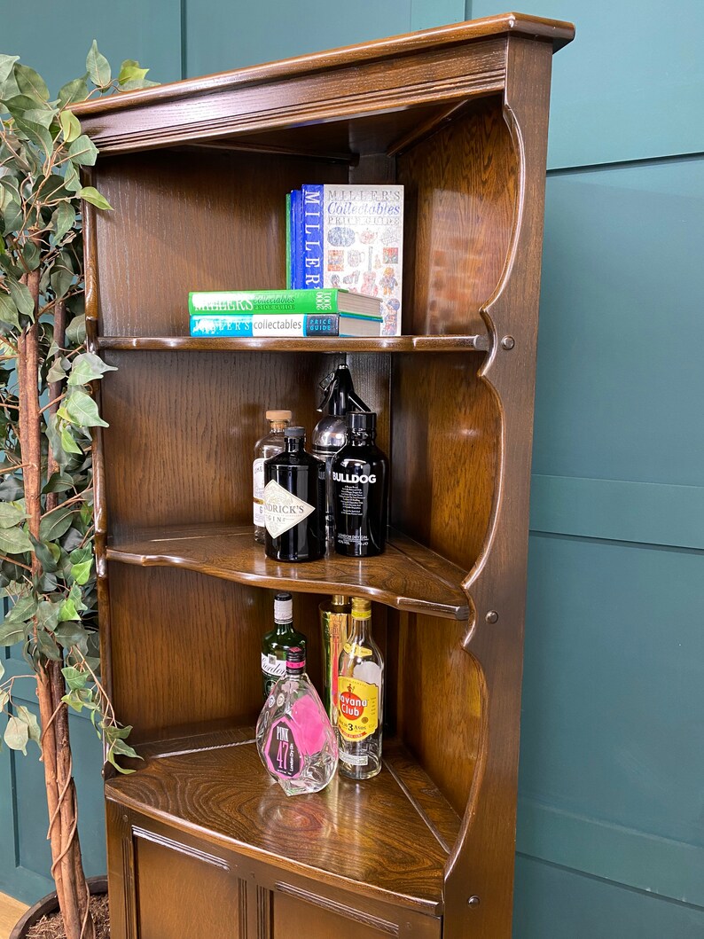 Vintage Corner by Ercol / Bookcase Shelving Unit / Etsy UK