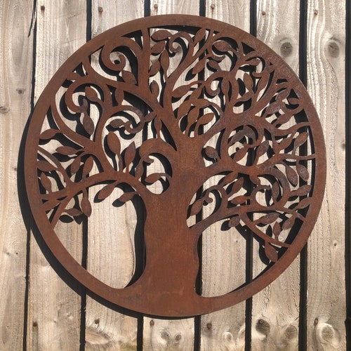 Tree of Life Garden Decoration Metal Garden Ornament Etsy UK