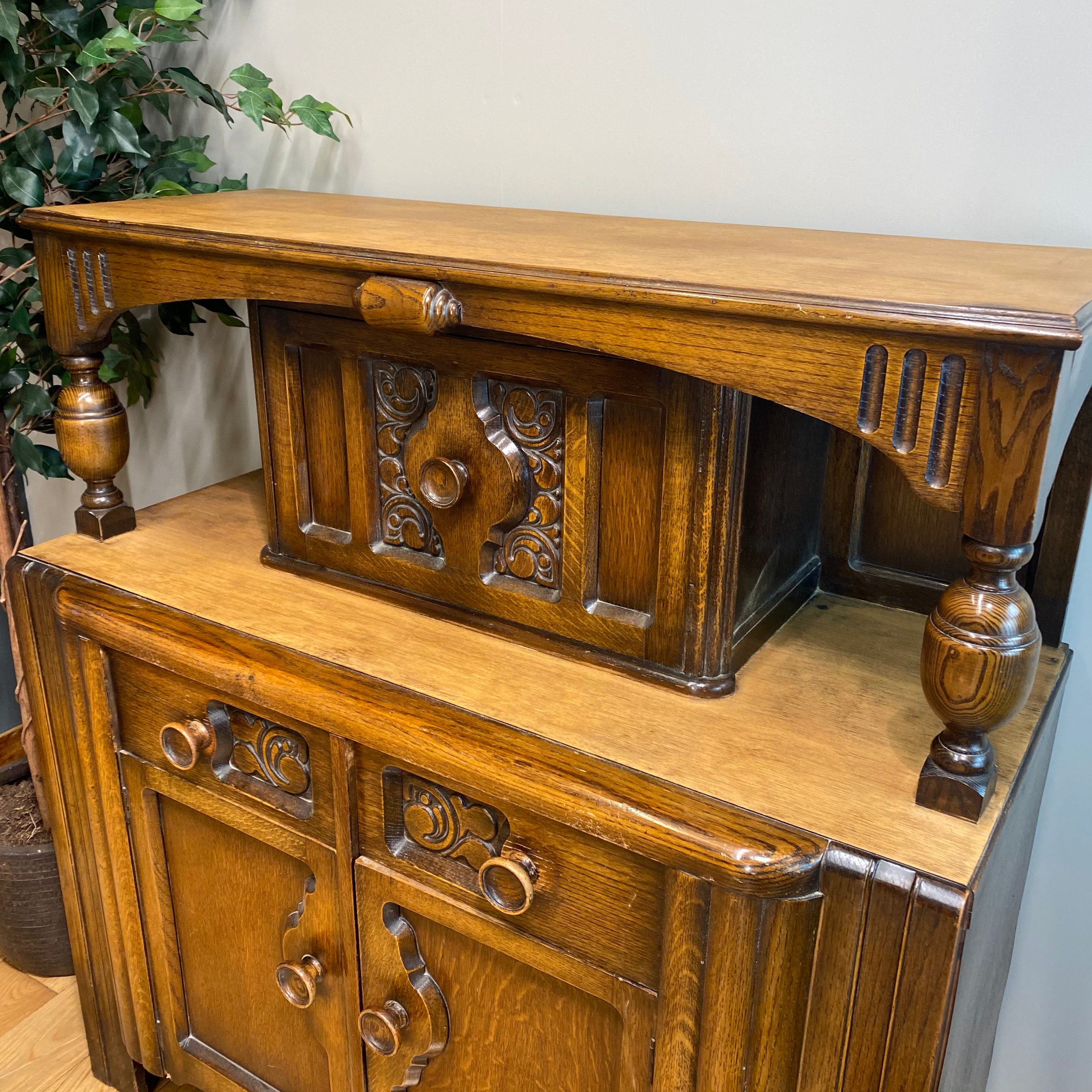 Aparador Rústico vintage de roble / Armario de oak court / | Etsy