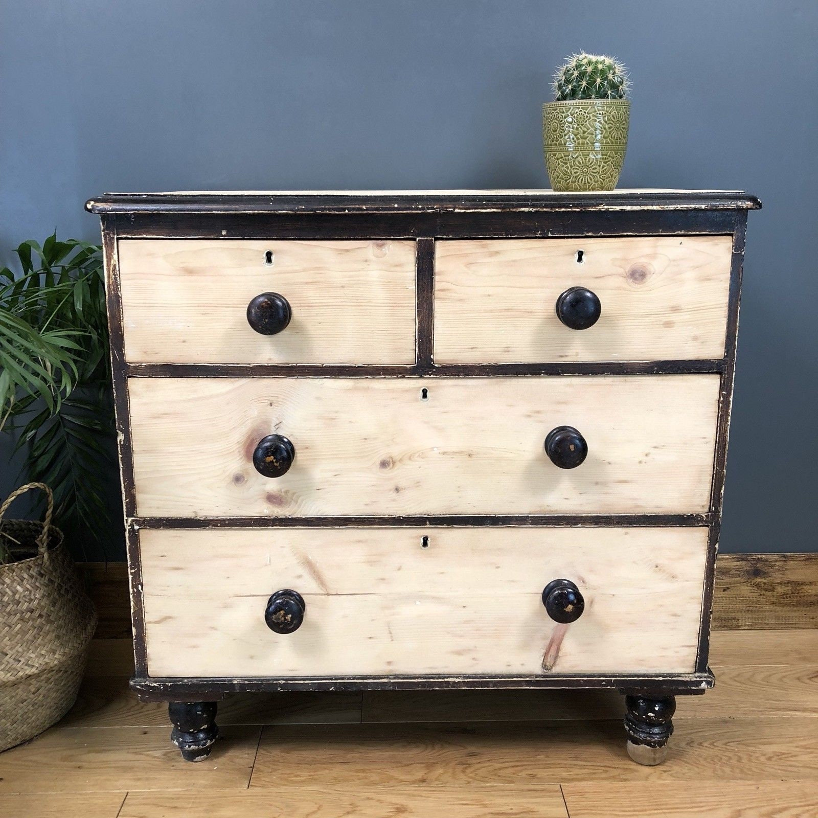 Vintage Chest Of Drawers Sideboard Painted Shabby Chic Drawers