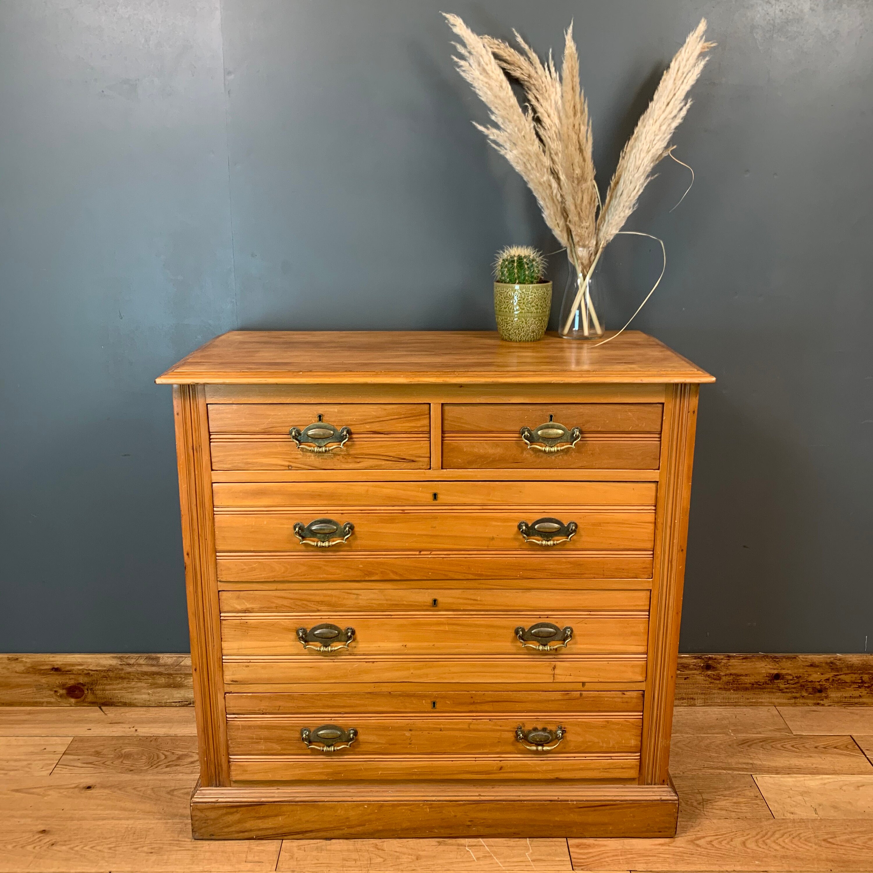 Antique Arts Crafts Storage Sideboard Chest Of Drawers Bedroom
