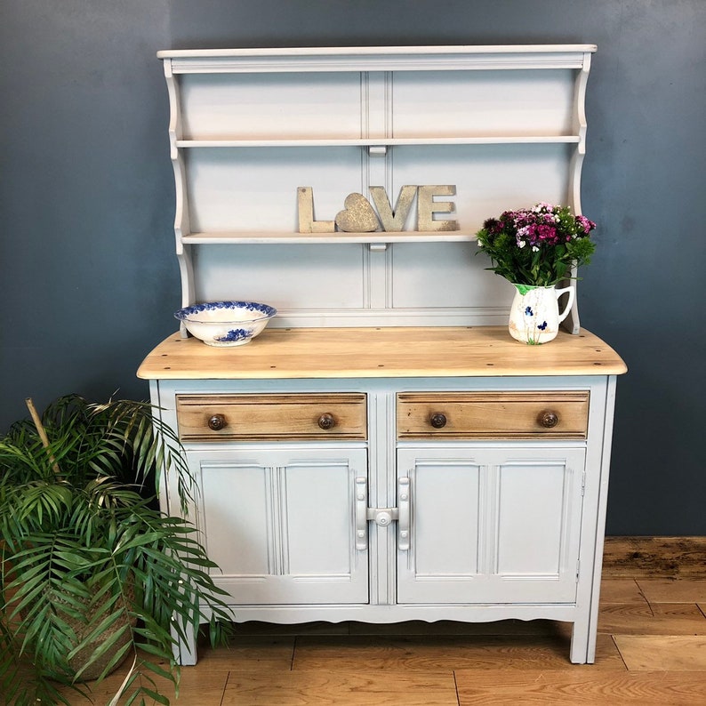 Vintage Ercol Cupboard Welsh Dresser Rustic Sideboard Boho Etsy