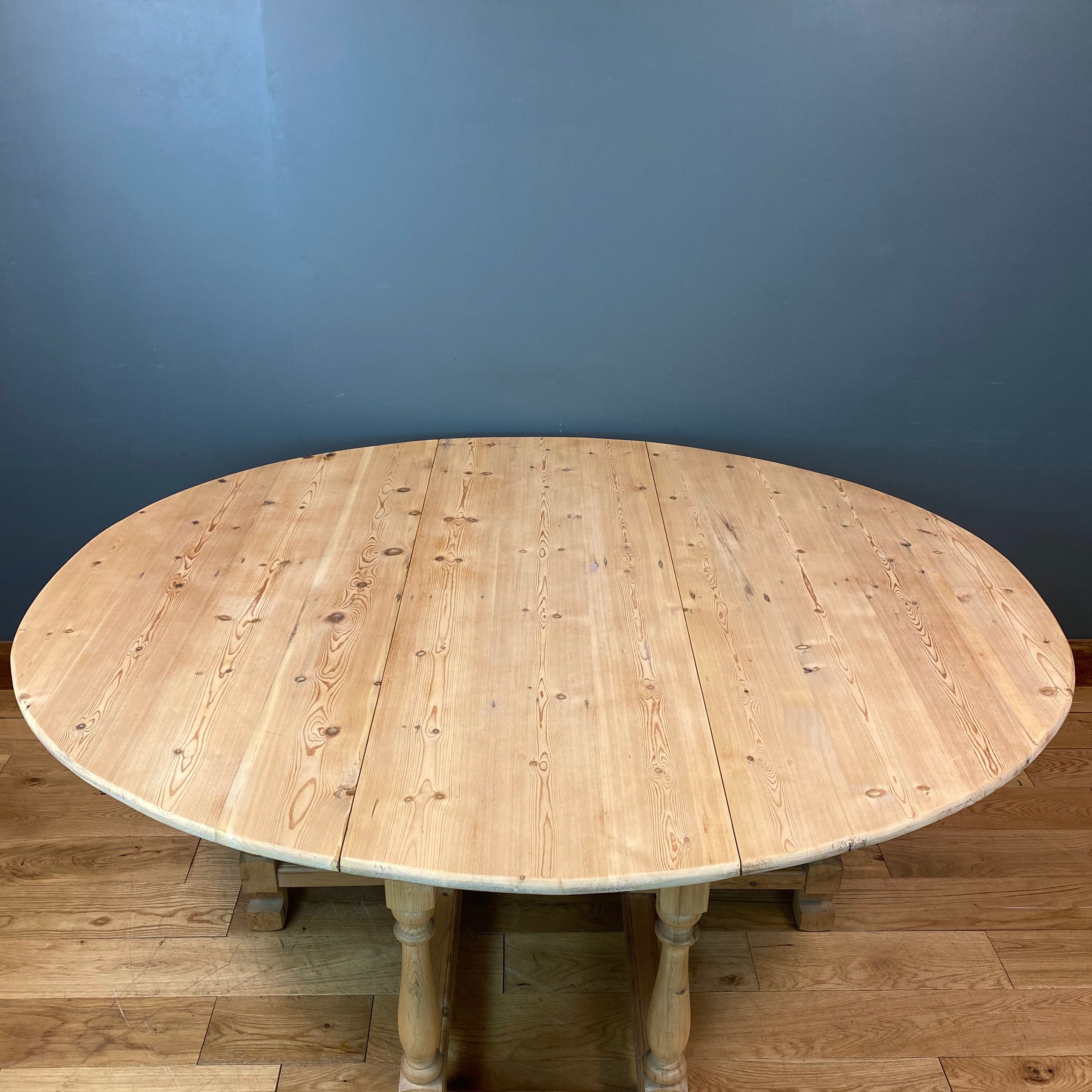 Gate leg Pine Table / Drop Leaf Table / Rustic Sideboard/Extending