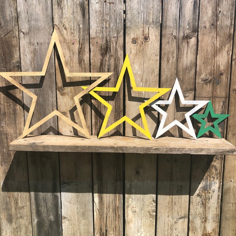 Rustic Metal Hanging Stars / Barn Stars / Home Decor / Etsy
