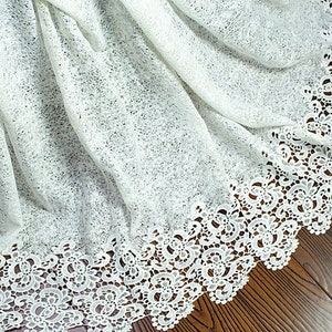 african lace fabric 5 yards 2024 high quality lace for nigerian off white african guipure cord lace fabric embroidered fabric free shipping
