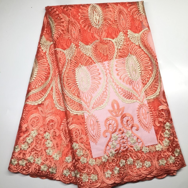 2019 Latest French Nigerian Laces Fabrics High Quality Tulle African Laces Fabric Wedding African French Tulle Lace 5yards free shipping