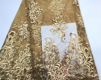 African Lace Fabric 2023 Embroidered Nigerian Laces Fabric High Quality French Tulle Lace Fabric For Wedding Party free shipping M2847-1