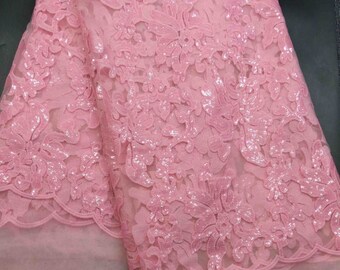 Sequins French net lace,African swiss tulle mesh Guipure lace fabric high quality for dress Nigerian 5 yards Free shipping