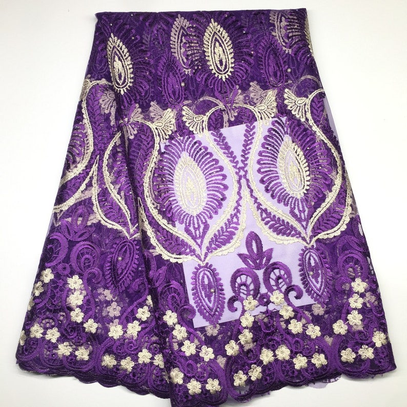 2019 Latest French Nigerian Laces Fabrics High Quality Tulle African Laces Fabric Wedding African French Tulle Lace 5yards free shipping