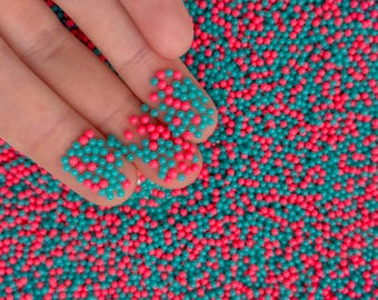Christmas Mix Fake Candy Microbeads for Miniature Dollhouse Food Decorating
