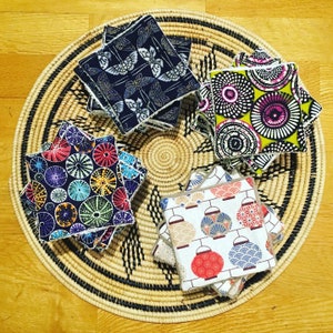 Washable wipes baby wipes cotton makeup remover terry cloth bamboo cotton ethnic print