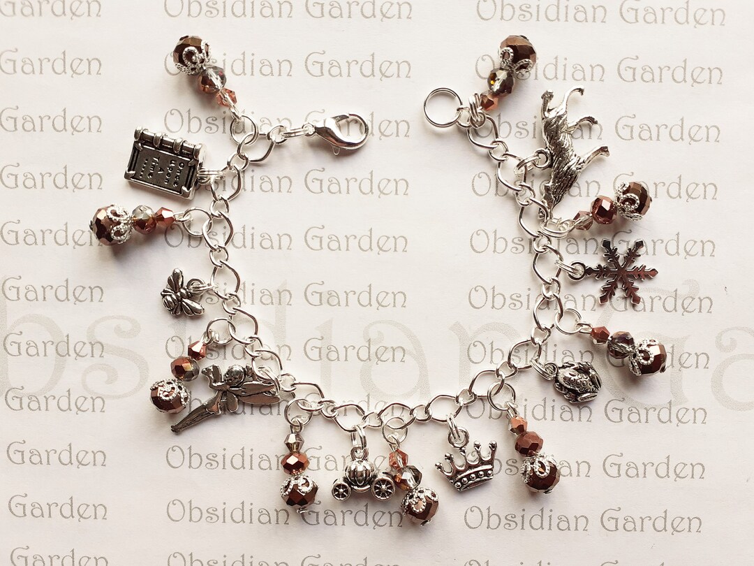 Copper Capped Brothers Grimm Hand Made Fairytale Charm Bracelet Etsy