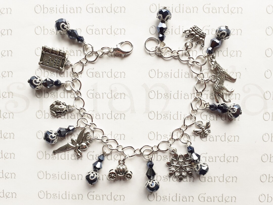 Ink Capped Brothers Grimm Hand Made Fairytale Charm Bracelet Etsy