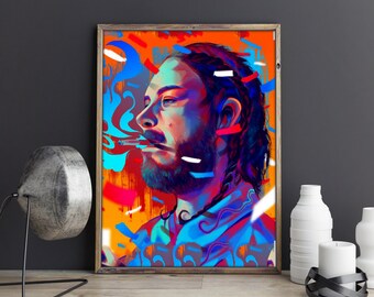 Post Malone Poster Etsy