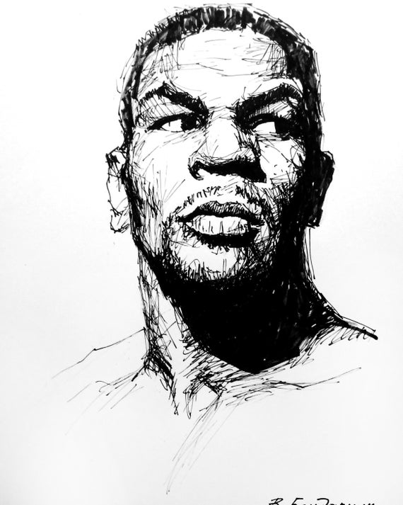 Mike Tyson Drawing Amazing  Drawing Skill