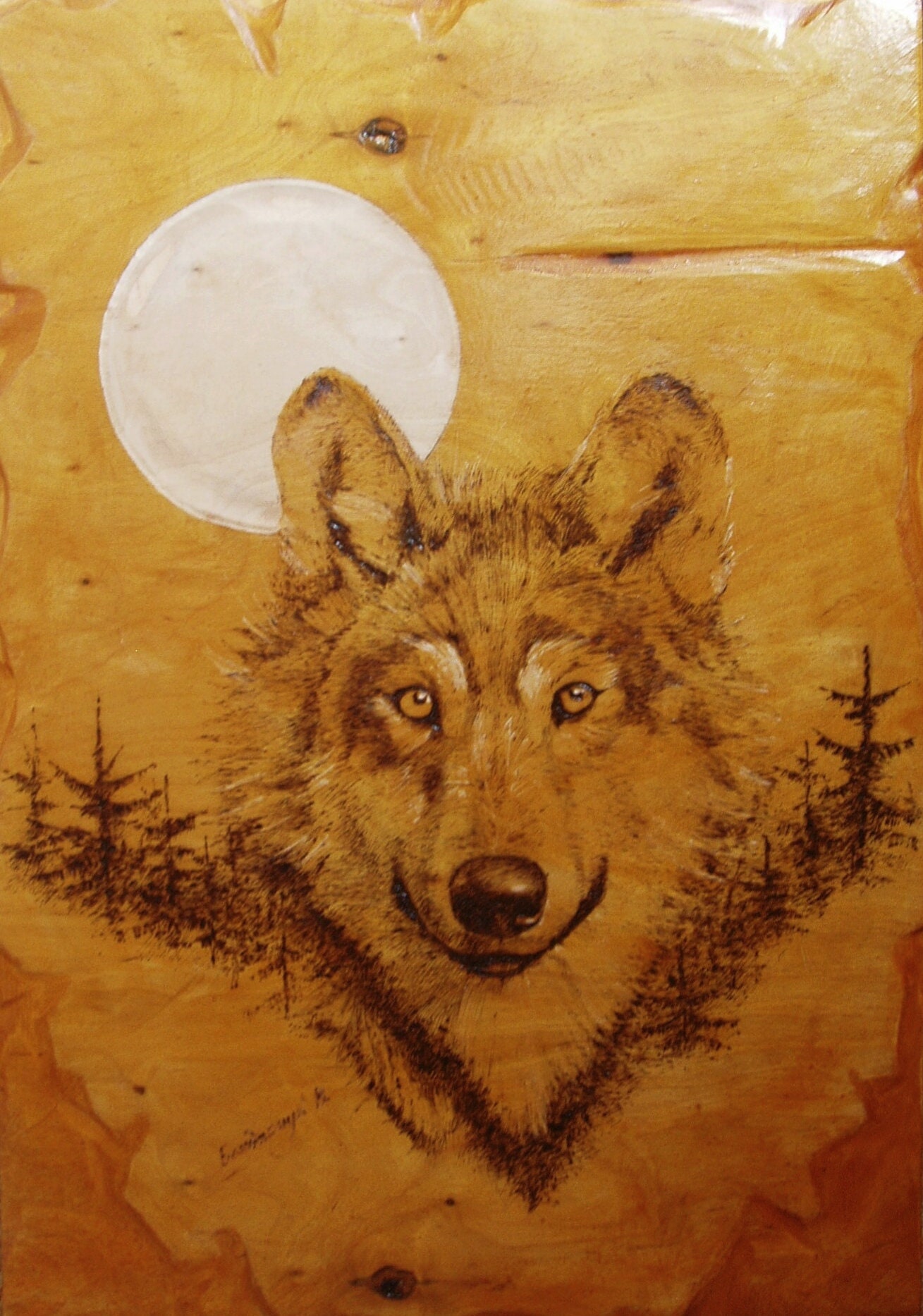 Pyrography Art Wolf Wood Burning Art. Pyrography Wood Burning. | Etsy ...