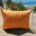 Yellow Waterproof Beach and Pool Pillow, Summer Pillow, Portuguese, Beach cusion