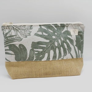 Tropical Waterproof and Burlap Pouch