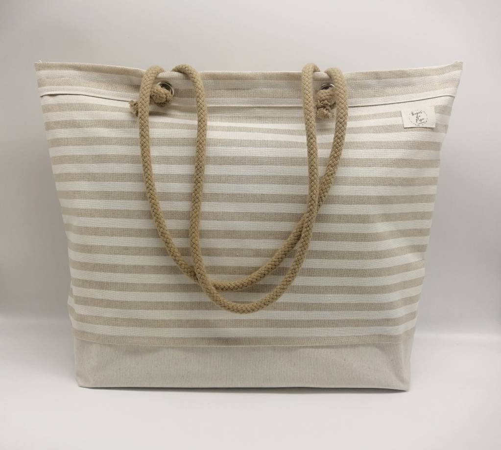 Bolso Playa Flamenco con cremallera de 44x40 : 10.90 euros