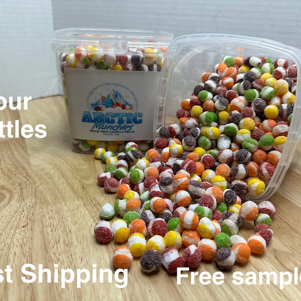 Freeze Dried SOUR Skiddles | (2) 54 oz Tubs (by volume) | FREE SHIPPING |Freeze Dried | Fast Shipping.