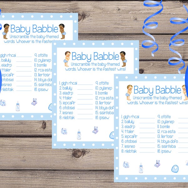 Baby Babble Game - Etsy