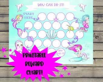 printing for homework Mermaid Reward Chart, Homework Chart, Behavior Chart, Kids Reward Chart, Incentive Chart, Behavior Printable, Printable Potty Training Chart