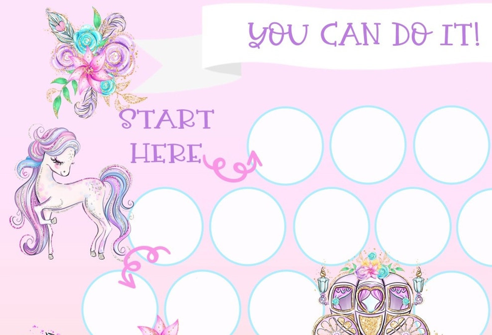 unicorn reward chart unicorn behavior chart kids reward etsy