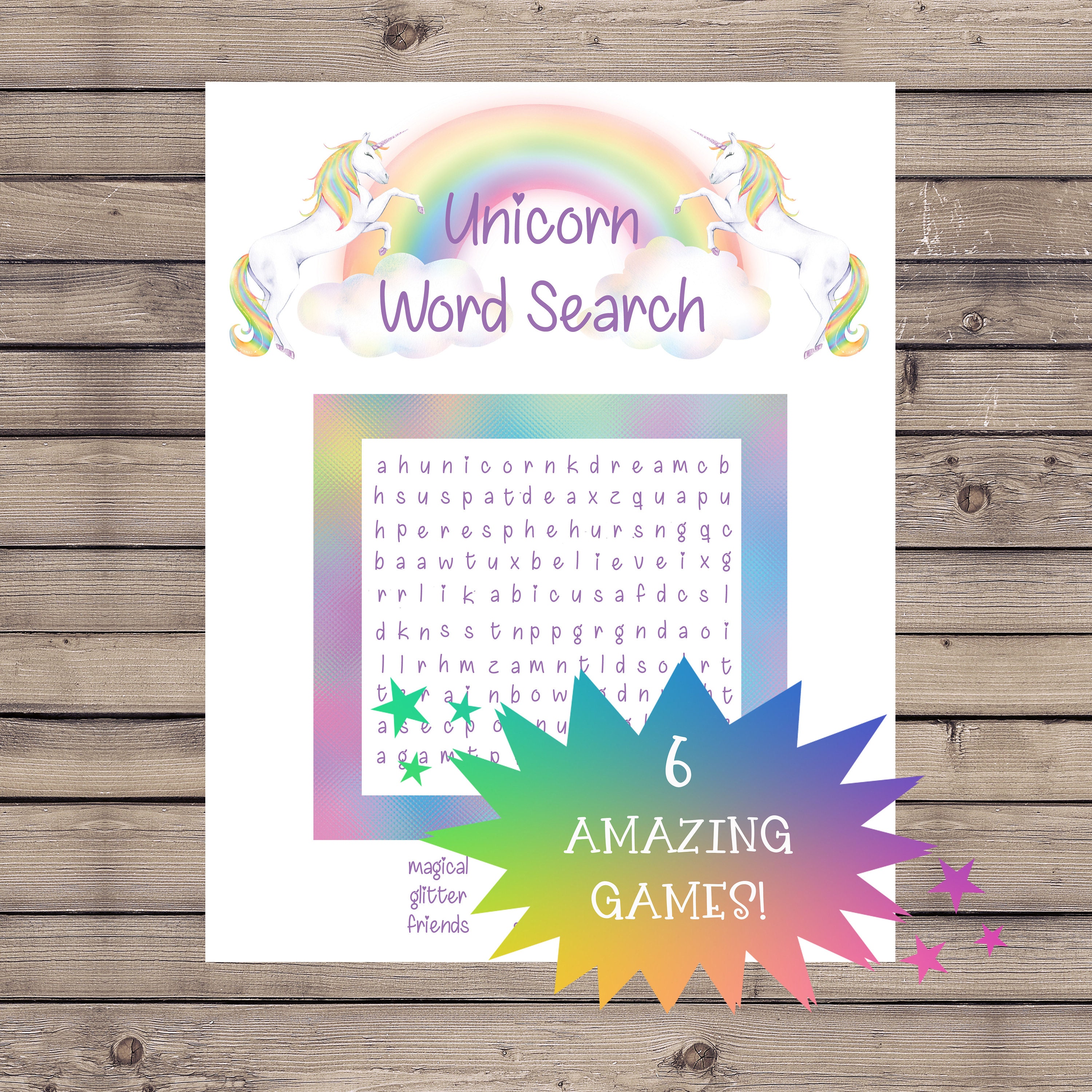 Printable Unicorn Party Games Unicorn Party Games Unicorn - Etsy