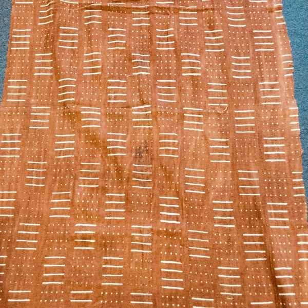Rust Mudcloth Fabric - Etsy