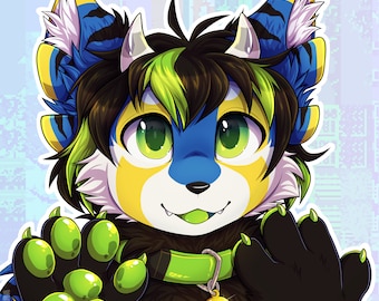 Furry Icon Anthro Animal Auftragsarbeit nach Wunsch