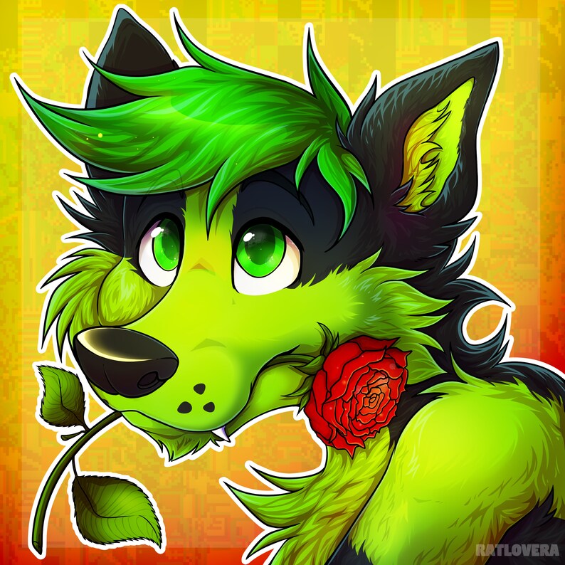 Custom Furry Icon Anthro Animal Commission - Etsy