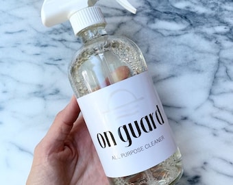 On Guard Cleaner Label/On Guard All Purpose Cleaner Label/Essential Oil Label/Instant Download