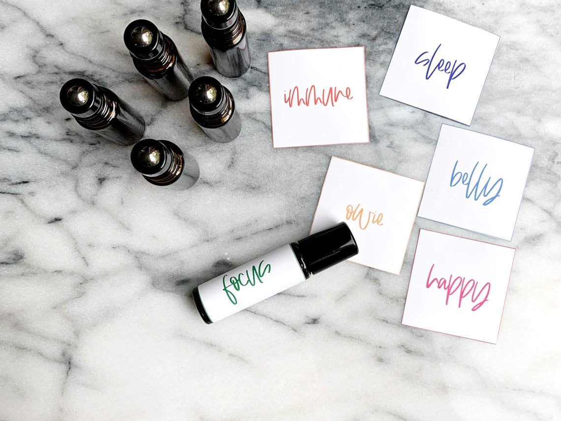 Printable Kids Roller Bottle Labels//labels for 10 Ml Roller Bottles ...