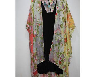 Spring Flower Kimono Duster