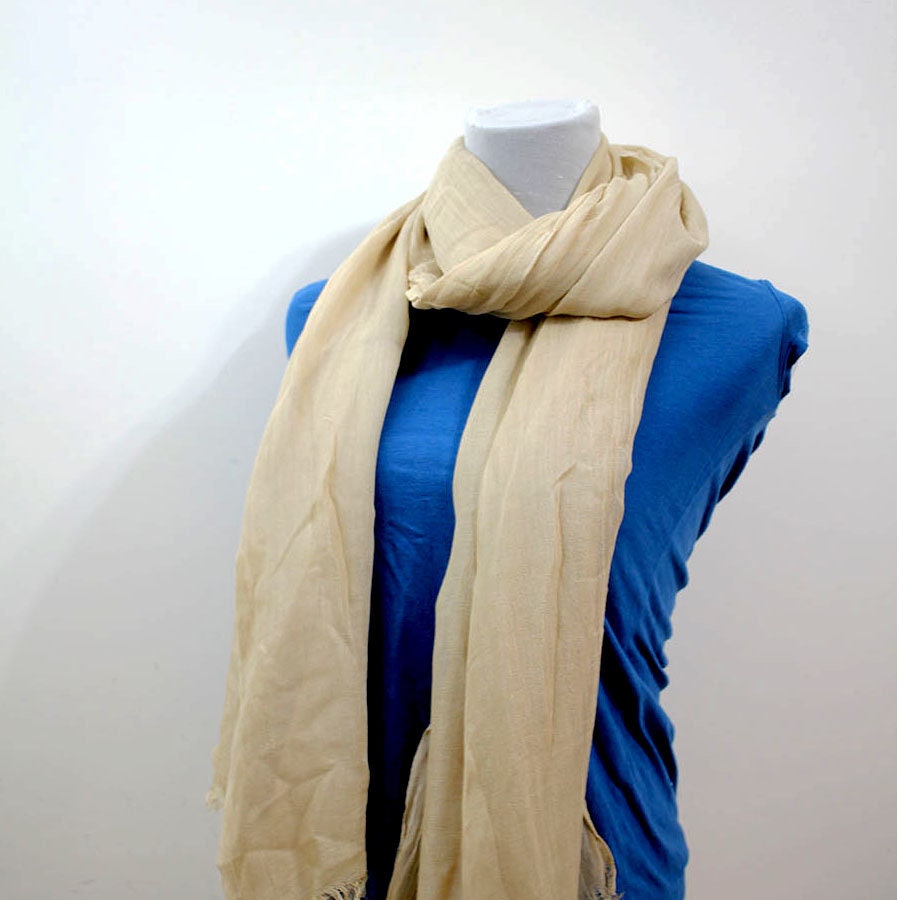 Pink Long Brushed Scarf