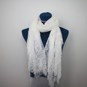 janesmith✨cotton polyester lace scarf janesmith✨cotton polyester lace scarf JANE SMITH/ジェーン