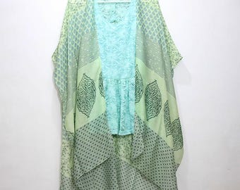 Kimono telo mare leggero kimono primavera foglia boho boho telo oversize donna kimono quotidiano elegante