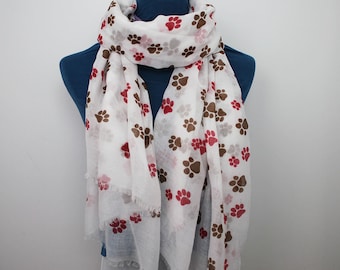 Dog Paw Scarf