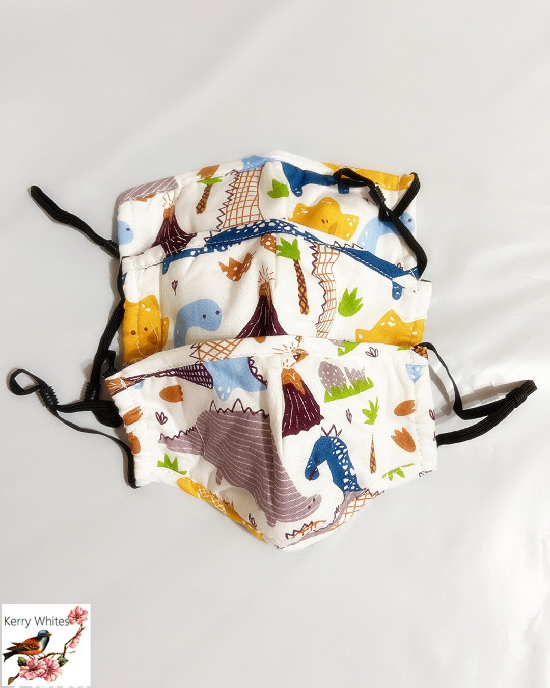 Reusable Kids Masks With Adjustable Ear Loops With Filters Etsy