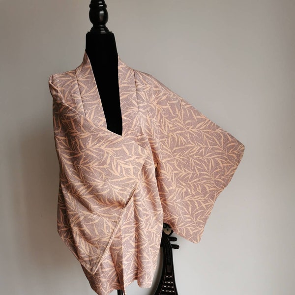 Japanese Silk Kimono Haori Jacket/ Silk Jacket/ Kimono Cardigan /Silk Short Haori /Kimono Robe Short Kimono k41