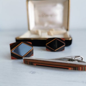 Japanese Vintage Tsuishitsu Cufflink，rare Find Tsuishitsu