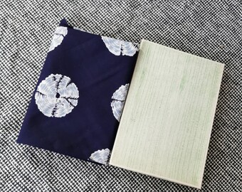 vintage japanese Hamamonyo Furoshiki Wrap Cloth, indigo dye Furoshiki reusable gift wrapping Japanese wrapping cloth, Extra large size