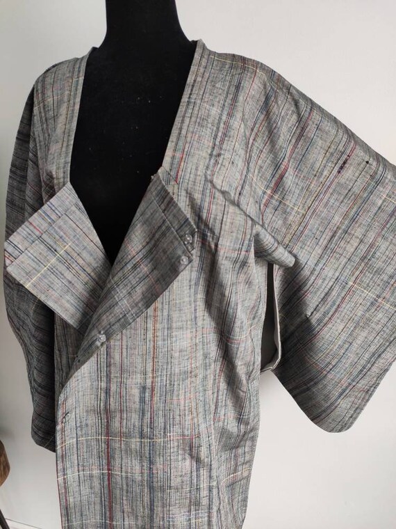 Japanese haori michiyuki kimono - kimono jacket, … - image 4