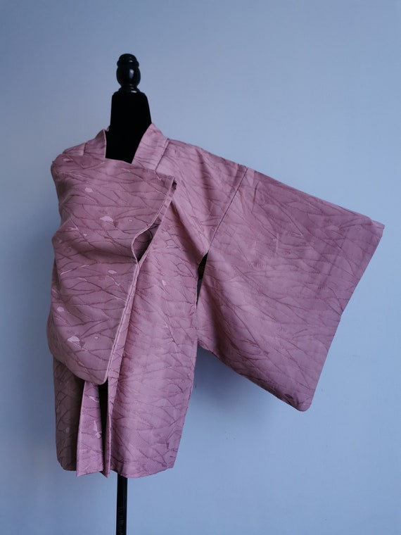 Japanese Silk Kimono Haori Jacket/ Silk Jacket/ K… - image 4