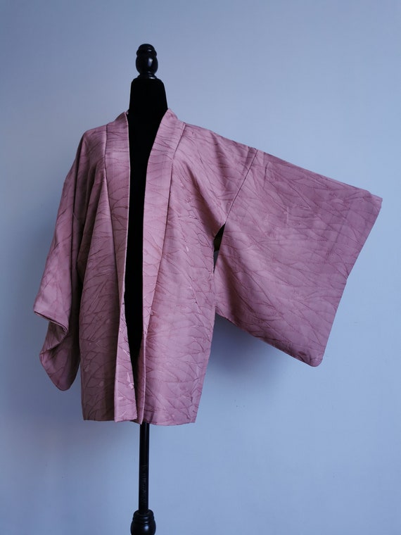 Japanese Silk Kimono Haori Jacket/ Silk Jacket/ K… - image 5