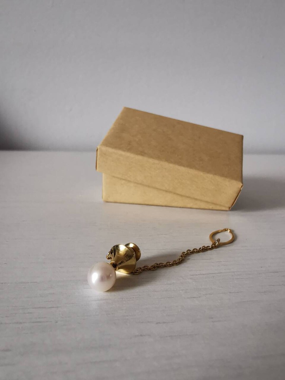 mens pearl tie pin