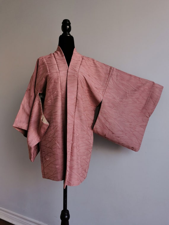 Japanese Silk Kimono Haori Jacket/ Silk Jacket/ K… - image 3