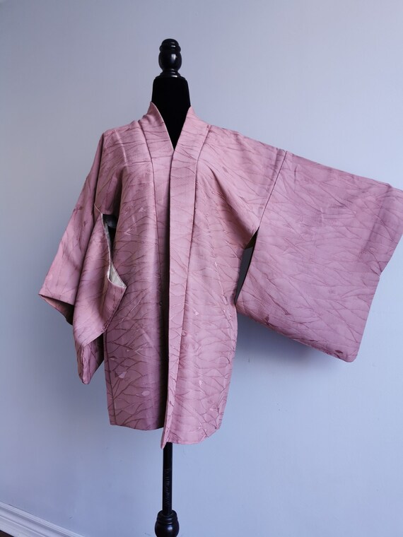 Japanese Silk Kimono Haori Jacket/ Silk Jacket/ K… - image 1