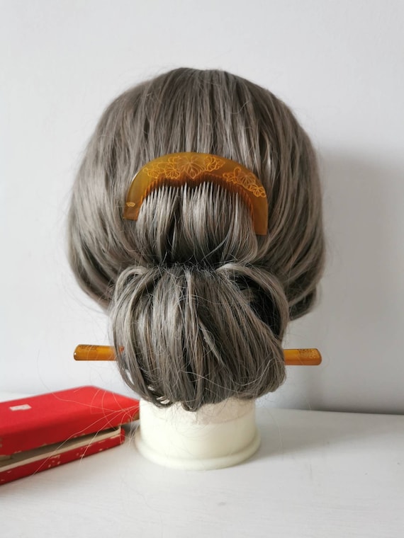 Set of vintage Japanese hair accessories, Tsumami Kan… Gem