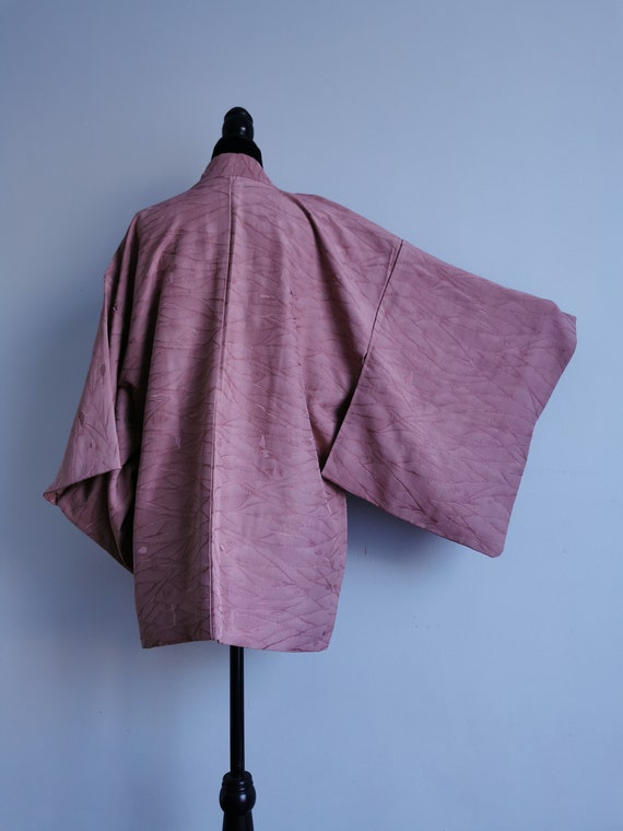 Japanese Silk Kimono Haori Jacket/ Silk Jacket/ K… - image 8